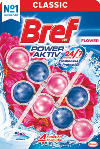Bref Power Activ Flower tuhý WC blok 2 x 50 g