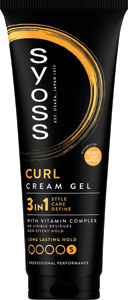 Syoss krémový gél na vlasy 3 v 1 Curl Control 250 ml