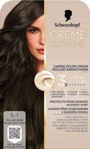 Schwarzkopf Creme Supreme farba na vlasy 5-1 Chladná svetlá hnedá