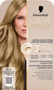 Schwarzkopf Creme Supreme farba na vlasy 8-0 Prirodzená svetlá blond