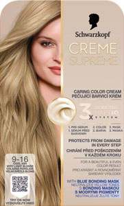 Schwarzkopf Creme Supreme farba na vlasy 9-16 Chladná popolavá veľmi svetlá blond 60 ml