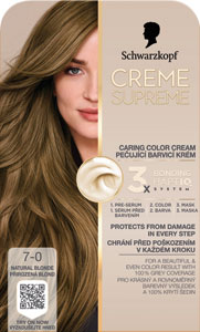 Schwarzkopf Creme Supreme farba na vlasy 7-0 Prirodzená blond