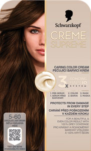 Schwarzkopf Creme Supreme farba na vlasy 5-60 Svetlá čokoládová hnedá
