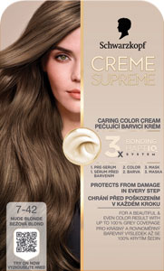 Schwarzkopf Creme Supreme farba na vlasy 7-42 Béžová blond