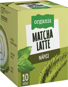 Organis Matcha Latte nápoj 10 sáčkov
