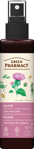 Green Pharmacy Elixír sprej proti vypadávaniu vlasov Lopúch a Pšeničné proteíny 150 ml