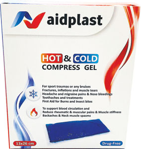 Aidplast kompr.gélový obklad–teplý,studený 13x26cm
