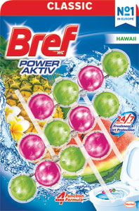 Bref Power Aktiv Hawaii tuhý WC blok 3x50g