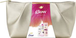 Dove darčeková sada Glowing advanced sprchovací gél 225 ml, telové mlieko 250 ml, antiperspirant 150 ml, tuhé mydlo 90 g, kozmetická taška - Teta drogérie eshop