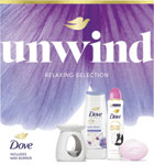 Dove darčeková sada Antistress advanced sprchovací gél 225 ml, tuhé mydlo 90 g, antiperspirant 150 ml, aroma lampa - Teta drogérie eshop