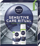 Nivea darčeková sada Men Box Lotion Sensitive 2025 voda po holení 100ml, pena na holenie 200 ml - Teta drogérie eshop
