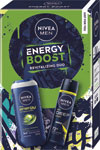 Nivea darčeková sada Men Box Energy Boost 2025, antiperspirant 150 ml, sprchovací gél 250 ml - Teta drogérie eshop