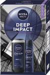 Nivea darčeková sada Men Box Deep Impact 2025 antiperspirant 150 ml, sprchovací gél 250 ml - Teta drogérie eshop