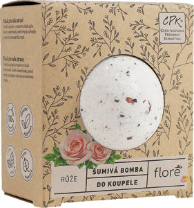 Floré šumivá bomba do kúpeľa Ruža 110 g