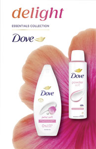 Dove darčeková sada Petal Soft 2 sprchovací gél 250 ml, antiperspirant 150 ml