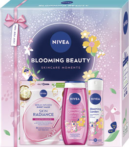 Nivea darčeková sada Box Blooming 2025 maska, sprchovací gél 250 ml, antiperspirant 150 ml