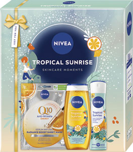 Nivea darčeková sada Box Tropical 2025 maska, sprchovací gél 250 ml, antiperspirant 150 ml