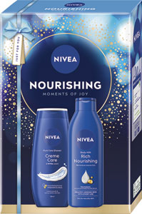 Nivea darčeková sada Box Body Care 2025, telové mlieko 250 ml, sprchovací gél 250 ml