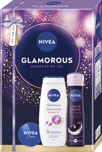 Nivea darčeková sada Box Deo Pearl 2025 antiperspirant 150 ml, sprchovací gél 250 ml, krém 30 ml