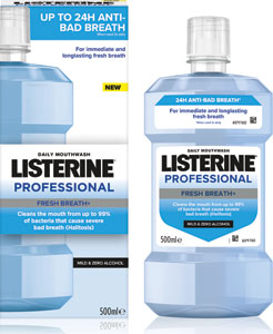 Listerine ústna voda Profesional Fresh Breath 500 ml