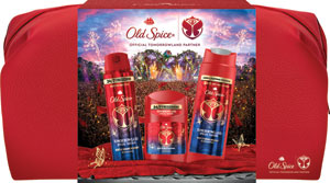 Old Spice darčeková sada Tomorrowland deo stick 50 ml, sprchový gél 3 v 1 250 ml, deo sprej 150 ml, kozmetická taška