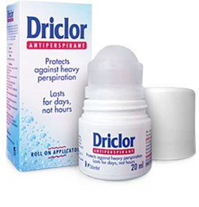 Driclor Antiperspirant proti nadmernému poteniu 20 ml