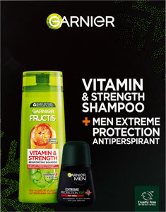Fructis Vitamin + Garnier roll on drčeková sada