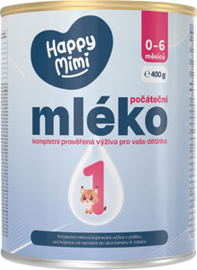 Happy Mimi mliečna výživa č. 1 0 mesiacov+ 400 g