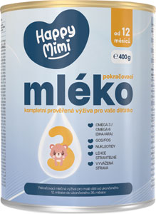 Happy Mimi mliečna výživa č. 3 12 mesiacov+ 400 g