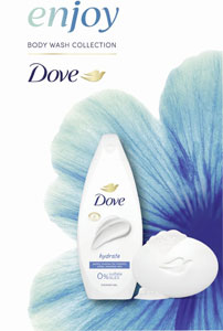 Dove darčeková sada Hydrate 1, sprchovací gél 250 ml, tuhé mydlo 90 g