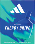 Adidas Vibes darčeková sada Energy Drive parfumovaná voda 50 ml, sprchový gél 100 ml - Teta drogérie eshop