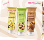 Dermacol darčeková sada Aroma moment Mix Festive 3x sprchový gél Vanilka, Pistácia, Makadamiový lanýž 250 ml - Teta drogérie eshop