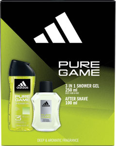 Adidas darčeková sada Pure Game voda po holení 100 ml + sprchový gél 250 ml
