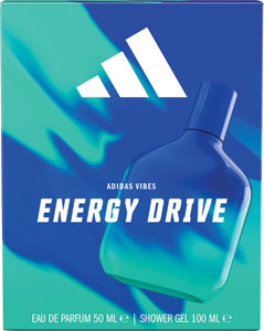 Adidas Vibes darčeková sada Energy Drive parfumovaná voda 50 ml, sprchový gél 100 ml