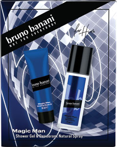 Bruno Banani darčeková sada Magic Man deodorant natural sprej 75 ml, sprchový gél 50 ml