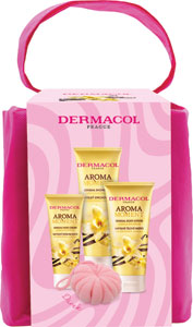 Dermacol darčeková sada Aroma moment Vanilka, sprchový gél 250 ml, krém na ruky 100 ml, telové mlieko 200 ml