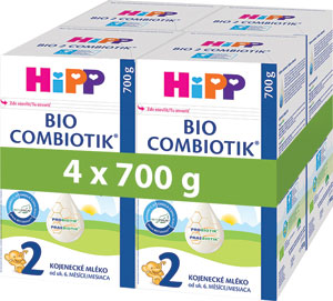 HIPP mliečna dojčenská výživa 2 4x700 g