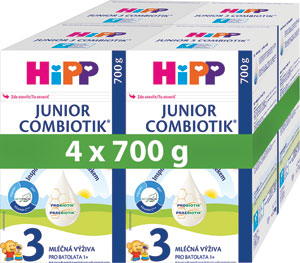 HIPP batoľacie mlieko 3 Junior 4 x 700 g