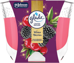 Glade Maxi sviečka Winter Berries 204 g