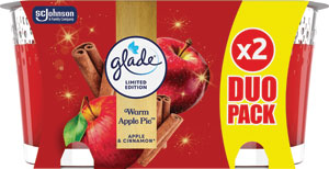 Glade sviečka Warm Apple Pie duopack 2 x 112 g