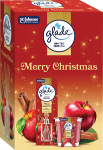 Glade darčeková sada sviečka 112 g + vonné tyčinky 50 ml