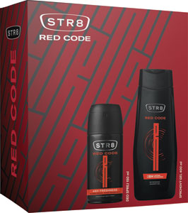 STR8 darčeková sada Red Code deo sprej 150 ml + sprchový gél 400 ml