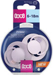 Lovi cumlík silikónový dynamický Prime 6-18 m Baby Lilac / Violet 2 ks - Teta drogérie eshop