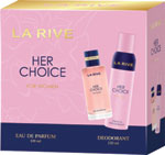 La Rive darčeková sada HER CHOICE EDP 100 ml, dezodorant 150 ml - Teta drogérie eshop