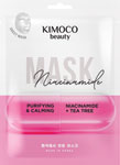 Kimoco Beauty čistiaca a upokojujúca maska na tvár s niacínamidom a tea tree 23 ml