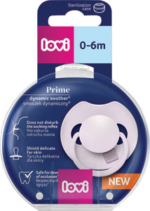 Lovi cumlík silikónový dynamický Prime 0-6 m Lilac 1 ks