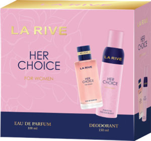 La Rive darčeková sada HER CHOICE EDP 100 ml, dezodorant 150 ml