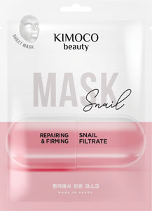 Kimoco Beauty obnovujúca, spevňujúca maska na tvár s výťažkom zo slimačieho slizu 23 ml