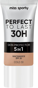 Miss Sporty make-up Perfect to Last 30H Skin Protector 5v1 30 Cold