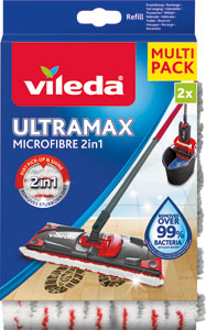 Vileda Ultramax Microfibre 2 v 1 náhrada 2 ks